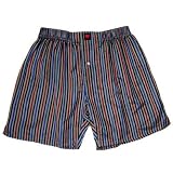 Dark Stripes 100% Madras Silk Boxers by Royal Silk - Small