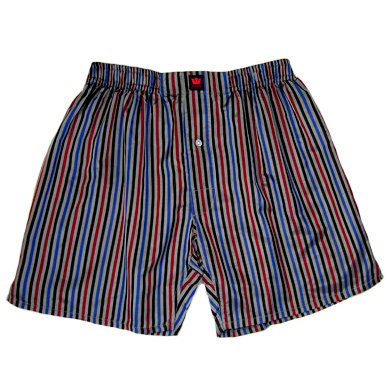 Dark Stripes 100% Madras Silk Boxers by Royal Silk - Small