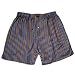  : Dark Stripes 100% Madras Silk Boxers by Royal Silk - XL