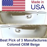 1971-1974 Dodge Coronet Front Only Biege Replacement Door Panel replaces OEM