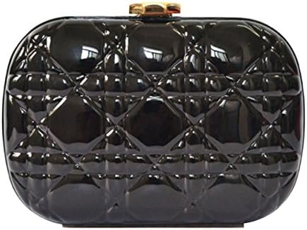 Keepinmind Women Acrylic Embossed Clutch Book Bag Black One Size