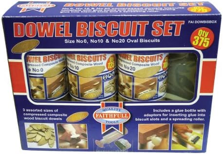 Faithfull Kit 375 No.0/ No.10/ No.20 Biscuit Wood
