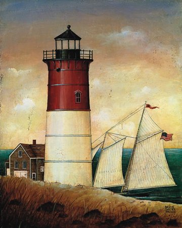 David Carter Brown - Schooner Bay, Size: 40 x 32 Matte Finish