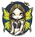 Bumble Bee Tattoo Fairy by Jasmine Becket-Griffith - Sticker / Decal