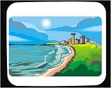Decorated Mouse Pad with Caribbean, bay, seashore, cove, lake, beach, water, sky, Cuba