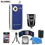 Bell & Howell DV600HD 720p HD Digital Video Pocket Camcorder in Blue + 8GB Accessory Kit