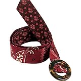 Vera Bradley Mesa Red Reversible Belt