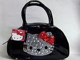 Stylish Hello Kitty Shoulder Bag Black