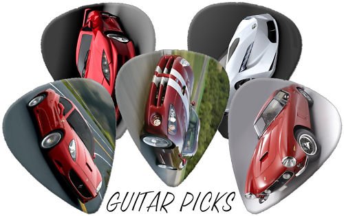Sports Fast Cars Full Colour Premium Guitar Picks x 5 Medium 0.71