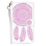 UNEXTATI LG G5 ケース PUレザー 手帳型ケース カバー カード収納 ストラップ 付き LG G5 用 Case Cover (ピンク #2)