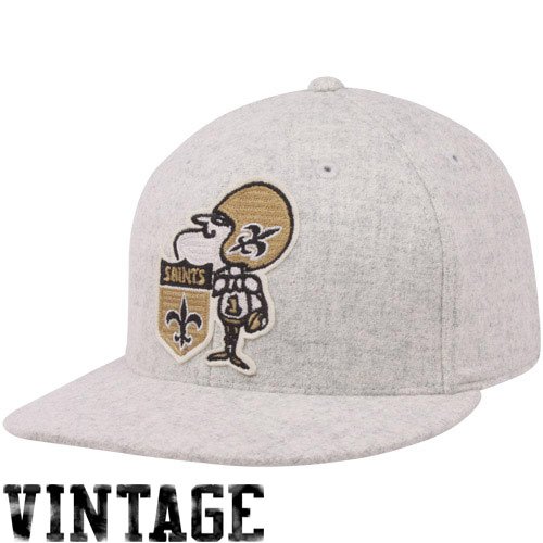 NFL Men's New Orleans Saints Classics Flat Visor Flex Hat - Tw93Z (Grey  , Large/X-Large)