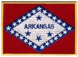 Arkansas State Flag Embroidered Patch Iron-On AR Emblem