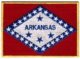 Arkansas State Flag Embroidered Patch Iron-On AR Emblem