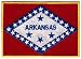 Arkansas State Flag Embroidered Patch Iron-On AR Emblem