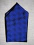 Cobalt Squares Silk Handkerchief - by Royal Silk