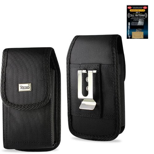 Heavy Duty Industrial Strength Rugged Case with Metal Clip and Belt loop for Casio G'zone Commando and Antenna Booster