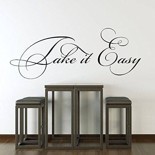 Wallsticker S Series Take it easy design adjustment Wall Sticker Self Adhesive Art Deco (Paper size) XS: 11.5 X 19.7in