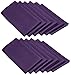 LTC LINENS Purple Cloth Napkins Set of 12-20x20 Inch Dinner Napkins Washable Polyester Fabric Cloth for Hotel, Restaurant, Wedding and Party