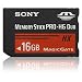Sony 16 GB PRO-HG Duo HX Memory Stick MSHX16A (Black)