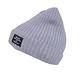 ベビーから使える ニット帽 キャップ 帽子 タグ付き フリーサイズ 5カラー オール シーズン (グレー)