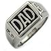 Stainless Steel and Black Resin DAD CZ Ring (Sizes 9-12) Stainless Steel and Black Resin DAD CZ Ring (Sizes 9-12)