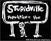 Stupidville Population You Sticker