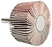 Coated Aluminum Oxide Mounted Flap Wheel, Straight Shank Type, 1" Dia, 1" Face Width,