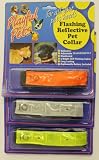 3 X FLASHING PET COLLARS,LED RED LIGHT UP PACK OF 3 REFLECTIVE FLASHING ANIMAL DOG OR CAT OR HUMAN JOGGING ARMBANDS