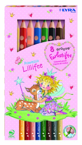 Lyra 3811087 Prinzessin Lillifee 8 groove Farbstifte - dicke Buntstifte Preisvergleich