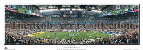 Pittsburgh Steelers - Super Bowl XL - 2006 vs. Seattle Seahawks 13.5 x 39 inch Panoramic Print
