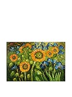Arte Dal Mondo Pintura al Óleo sobre Linezo Van Gogh Girasoli Ed Iris