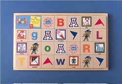 Arizona Wildcats Baby/Childrens Team Mascot Alphabet Blocks NCAA College Athletics