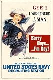Sorry Boys I M Gay by Kenneth Ridgeway. Art Print Poster 11 inches width by 17 inches height. Highest Quality Art Poster Print