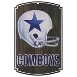 Dallas Cowboys Throwback Helmet Wood Sign