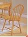 Set of 4 Oak Finish Windsor Country Style Wood Dining Chair/Chairs