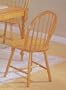Set of 4 Oak Finish Windsor Country Style Wood Dining Chair/Chairs