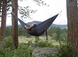 The Travel Hammock Double Parachute Nylon Hammock w/ Free Hammock Hanging Kit