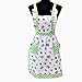 DZT1968® Women's Cotton Home Kitchen Cooking Floral Apron Bib With Pocket