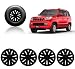 Auto Pearl - Premium Quality Car Full Caps Black 15inches Wheel Cover For - Mahindra TUV 300 RS.1449.00