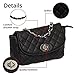 Womens Quilted Crossbody Bag by Silverhooks - Pattern Shoulder Mini Handbag
