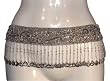 Silver Beaded Belt with Coins