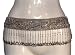 Silver Beaded Belt with Coins