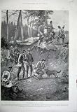 1899 DOGS WAR SOLDIERS ARMY MEN TRENCH BATTLE COUNTRY
