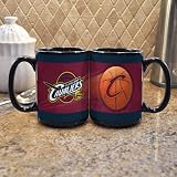NBA Cleveland Cavaliers 15-Ounce Black Sportsball Mug (2 Pack) Amazon.com