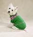 GREEN - MEDIUM - Intarsia Dog Sweater