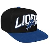 Reebok Detroit Lions High Crown Snap Back Hat Adjustable