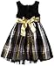 Youngland Little Girls' Plaid Occasion Dress with Bow