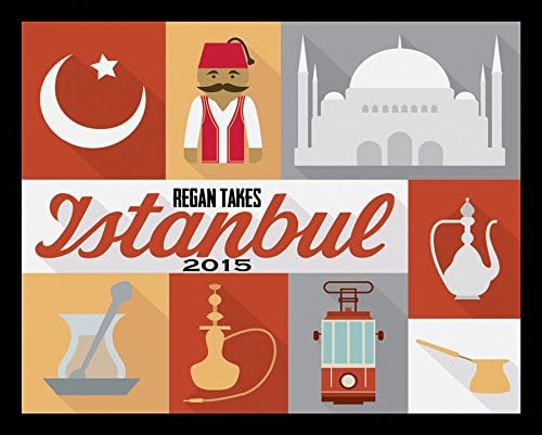 16x20 Custom Canvas Istanbul Personalized Travel Poster Art Print