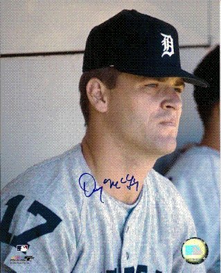 Autographed/Hand Signed 8x10 Photo Denny Mclain Detroit Tigers
