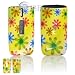 Yellow with Color Daisy Flowers Design Snap-On Cover Case Cell Phone Protector for Nokia 1606